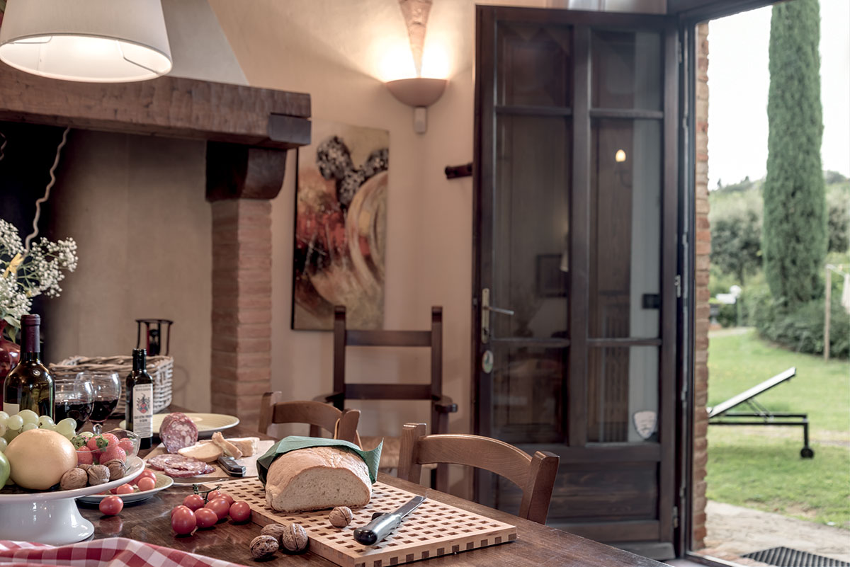 Foto degli interni del Rigore in Chianti