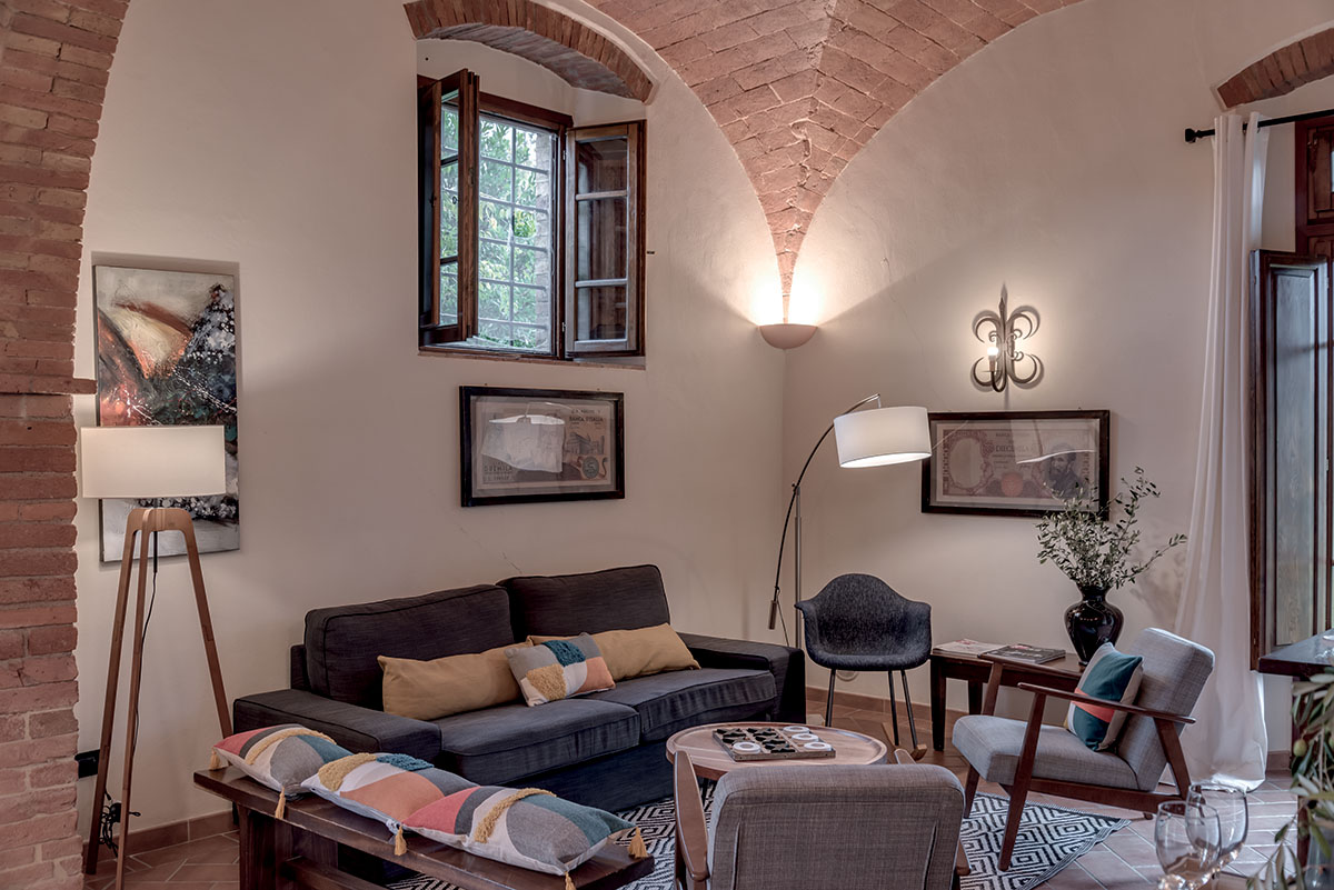 Foto degli interni del Rigore in Chianti