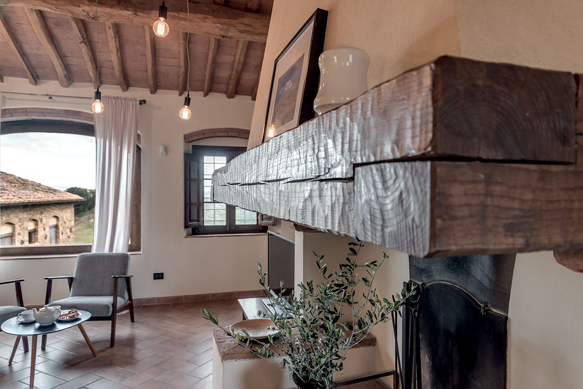 Foto degli interni del Rigore in Chianti