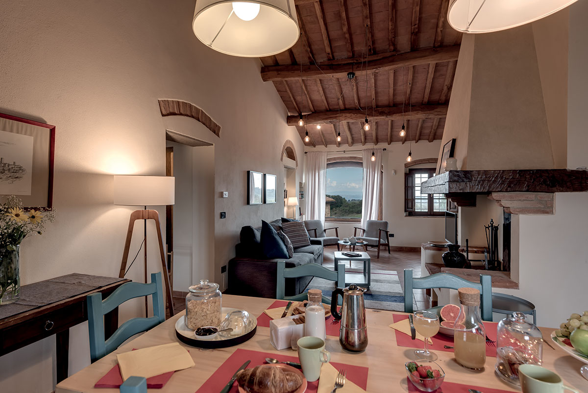 Foto degli interni del Rigore in Chianti