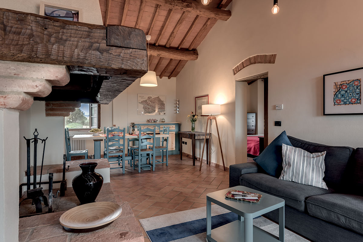 Foto degli interni del Rigore in Chianti