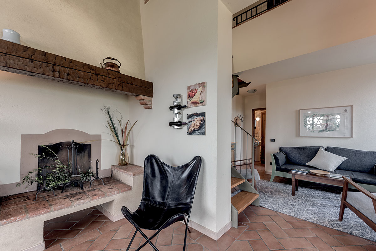 Foto degli interni del Rigore in Chianti