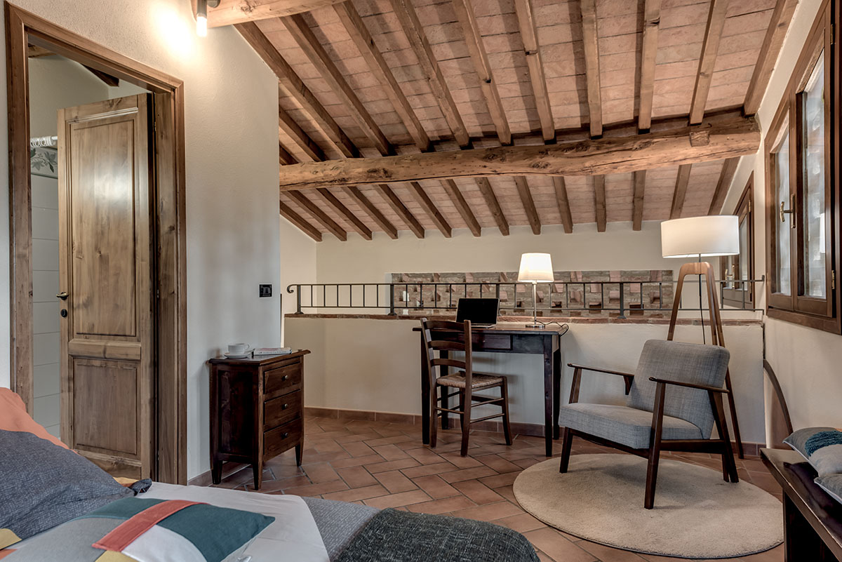 Foto degli interni del Rigore in Chianti