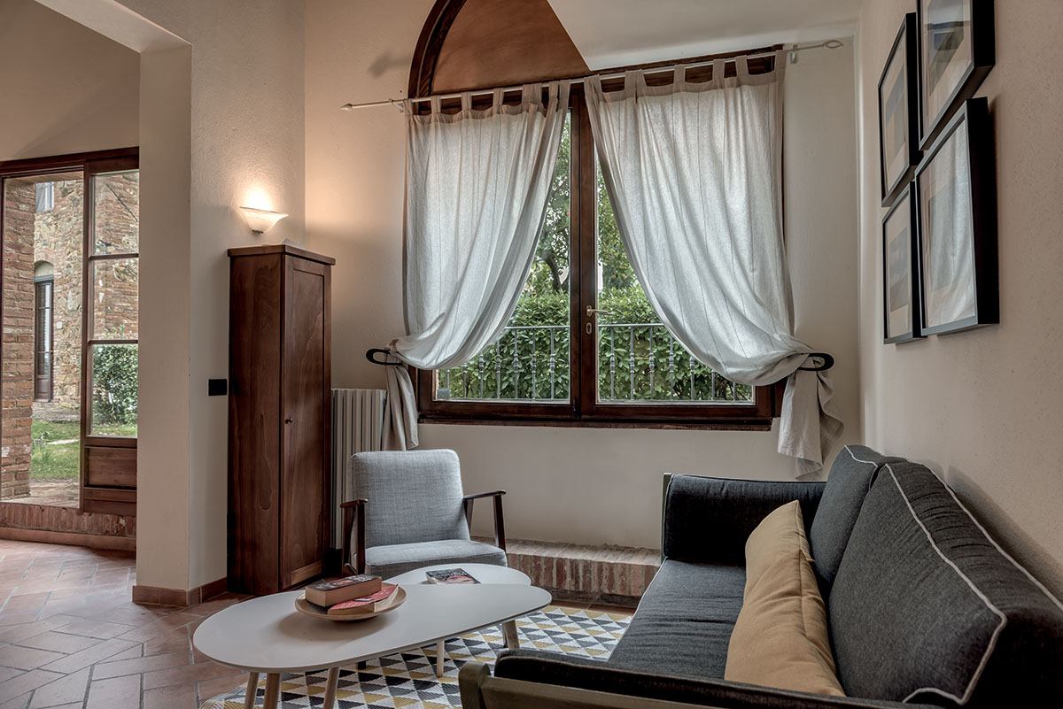 Foto degli interni del Rigore in Chianti