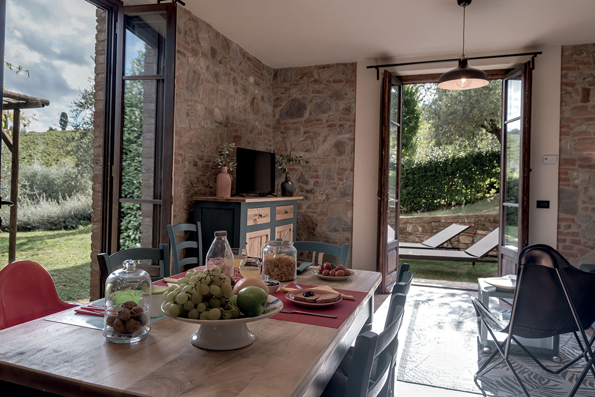 Foto degli interni del Rigore in Chianti