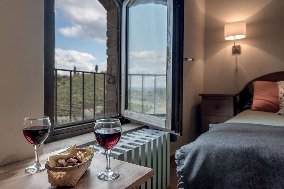 Foto degli interni del Rigore in Chianti