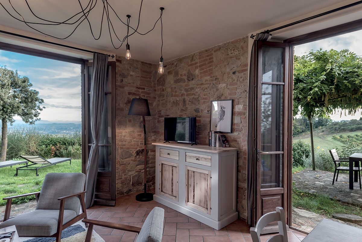 Foto degli interni del Rigore in Chianti